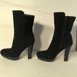 Virginia Dollhouse Suede Black SEXY boots! 8.5